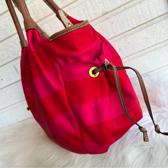 KATE SPADE Nylon Stripe Summer XL Tote Shoulder Bag Diaper Bag - Picture 4 of 14